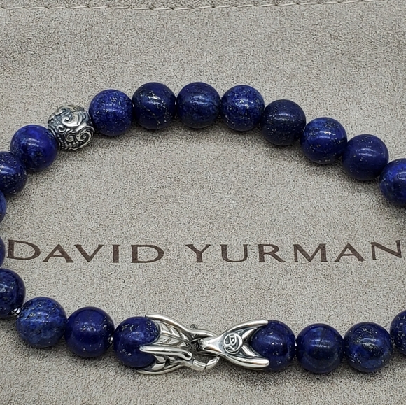 David Yurman lapis lazuli spiritual beaded bracele - Picture 4 of 6